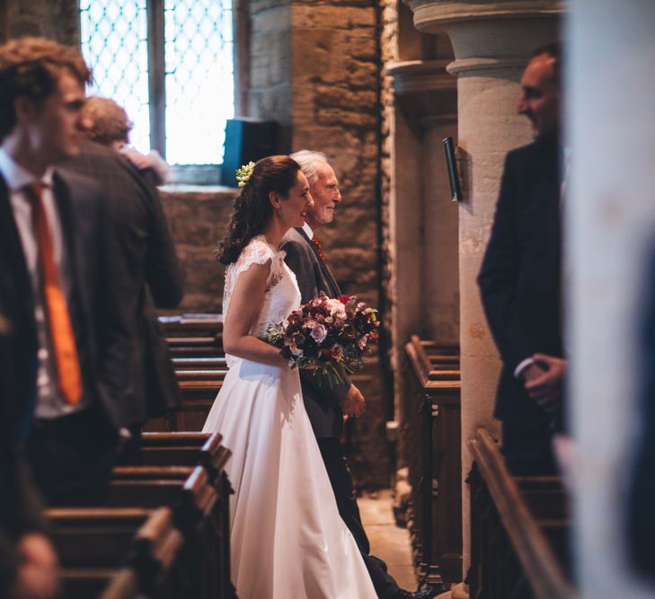 Military Wedding in Rutland Village with Marquee Reception filled with Swallows and Damsons Flowers | Jesús Peiró Bridal Gown | Pink Monsoon Bridesmaid Dresses | Mike Plunkett Photography