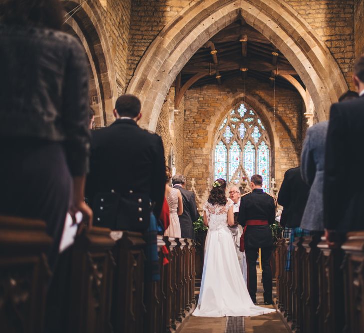 Military Wedding in Rutland Village with Marquee Reception filled with Swallows and Damsons Flowers | Jesús Peiró Bridal Gown | Pink Monsoon Bridesmaid Dresses | Mike Plunkett Photography