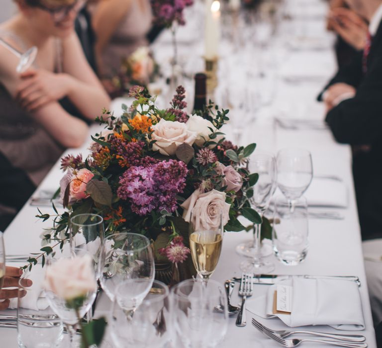 Military Wedding in Rutland Village with Marquee Reception filled with Swallows and Damsons Flowers | Jesús Peiró Bridal Gown | Pink Monsoon Bridesmaid Dresses | Mike Plunkett Photography