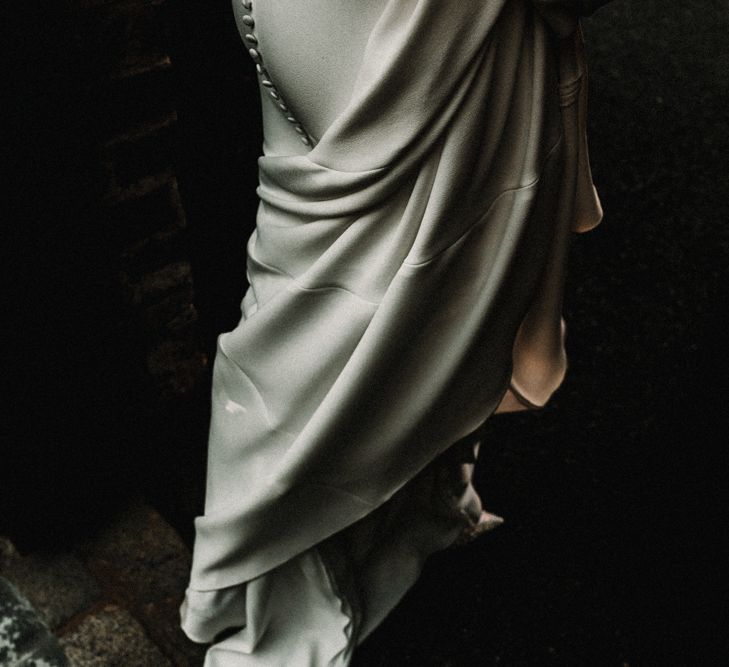 Glamorous Wedding At Riverdale Barn Northern Ireland With Bride In Fitted Pronovias Gown And Bridesmaids In Charcoal Grey TwoBirds Dresses Images From Carla Blain Photography