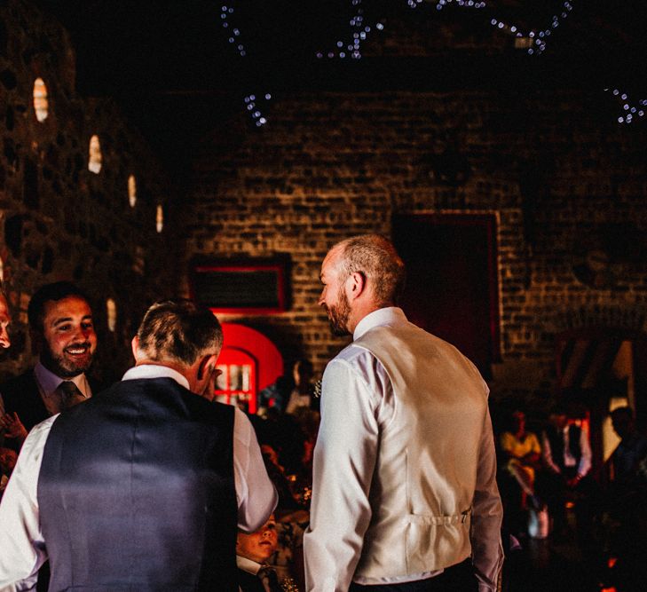 Glamorous Wedding At Riverdale Barn Northern Ireland With Bride In Fitted Pronovias Gown And Bridesmaids In Charcoal Grey TwoBirds Dresses Images From Carla Blain Photography