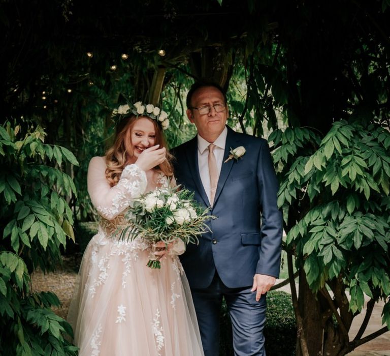 Bride Gets Emotional As She Walks Into Ceremony