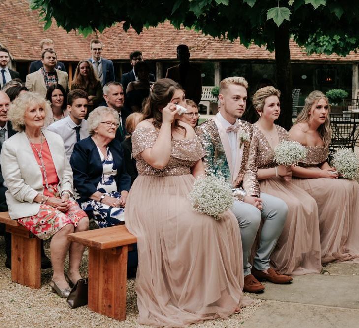 Guests Get Emotional At Outdoor Ceremony