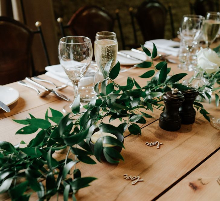 Foliage Wedding Decor For Barn Wedding