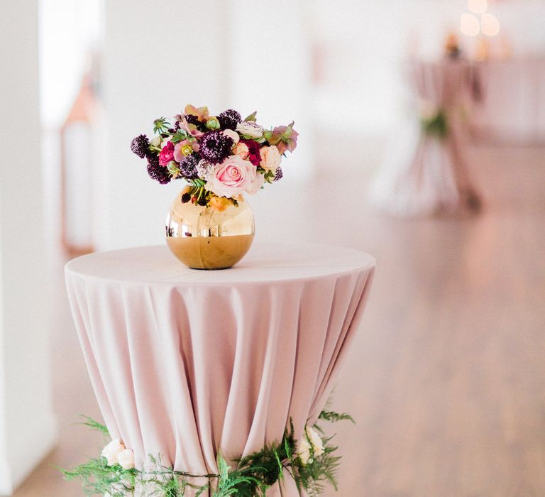 Floral Table Arrangements | Blush Pink Opulent London Engagement Party Inspiration Planned &amp; Styled by Just Bespoke | Sanshine Photography