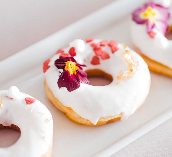 Doughnuts by Monannie Cakes | Blush Pink Opulent London Engagement Party Inspiration Planned &amp; Styled by Just Bespoke | Sanshine Photography