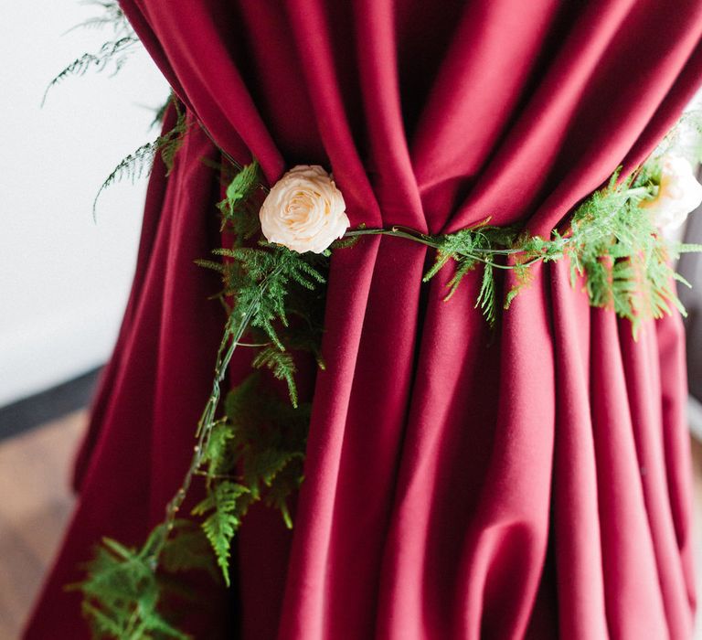 Tablecloth &amp; Vine Wrap | Blush Pink Opulent London Engagement Party Inspiration Planned &amp; Styled by Just Bespoke | Sanshine Photography