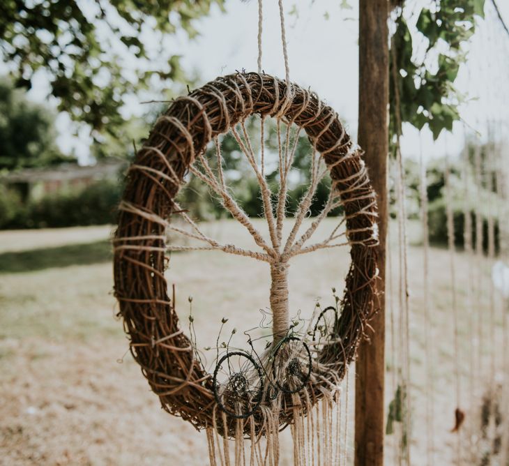 Dreamcatcher Wedding Decor // Image By Rosie Kelly Photography