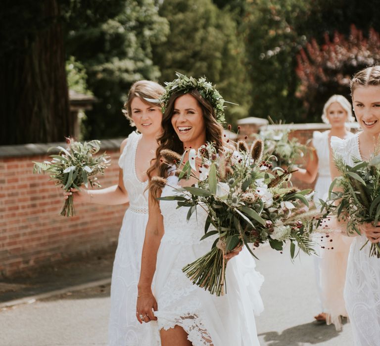 Bride In Hollie Dress By Grace Loves Lace // Image By Rosie Kelly Photography