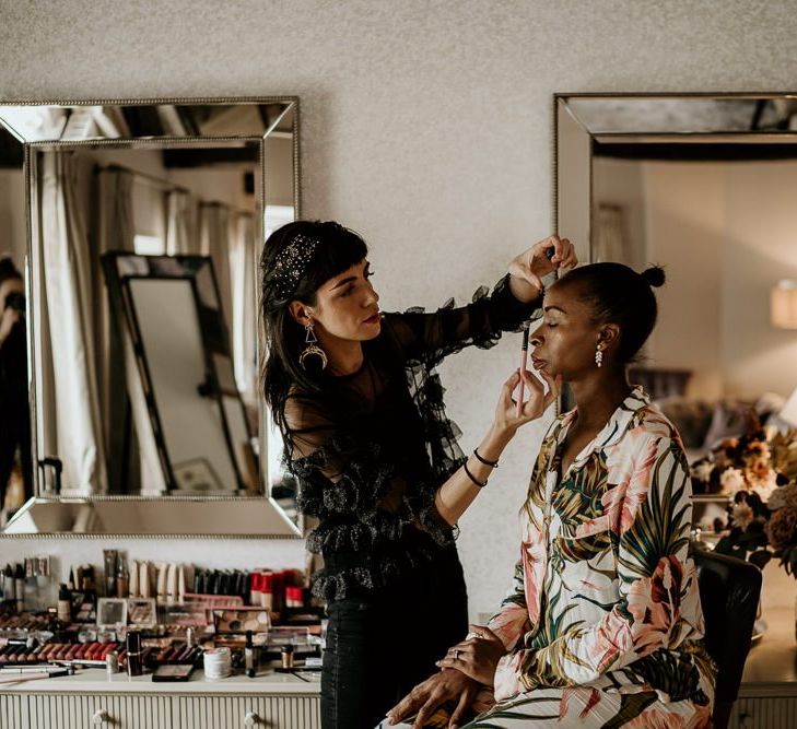 Black bridal makeup