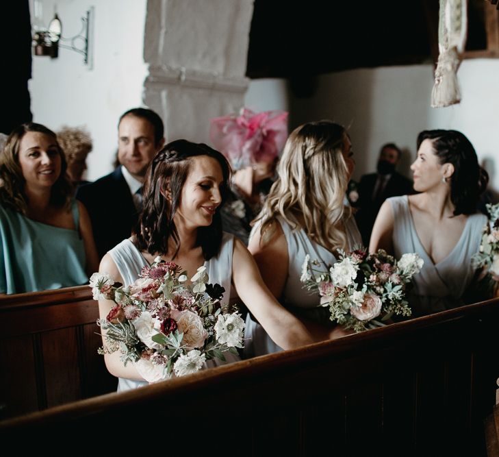 Bridesmaids at the Church Wedding Ceremony