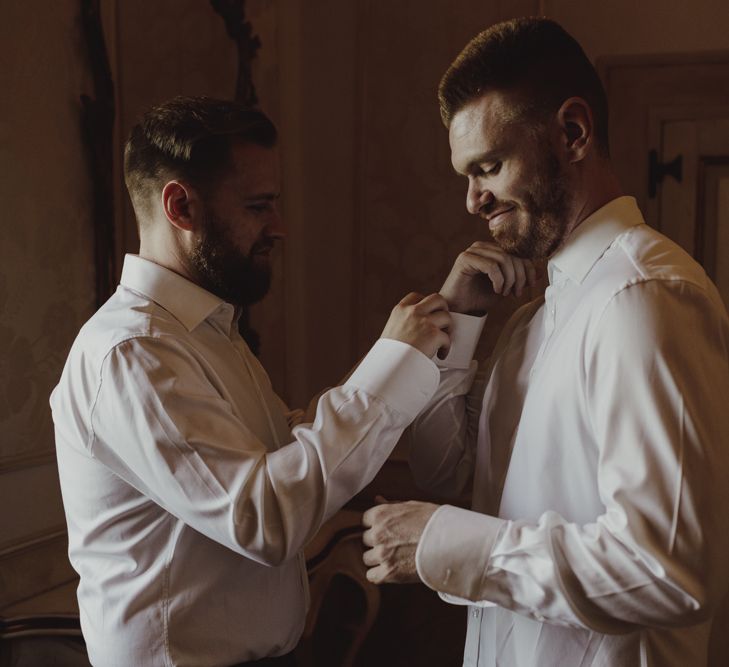 Wedding Morning Grooms Preparations