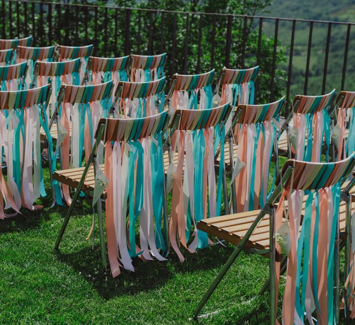 Ceremony Chair Back Ribbons Decor