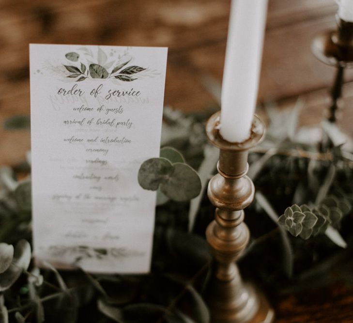 Foliage Motif Wedding Stationery  // Images By Grace Elizabeth Photo And Film