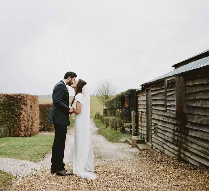 Winter Wedding At Cripps Barn // Images David Jenkins Photography // Bride In Stewart Parvin Dress