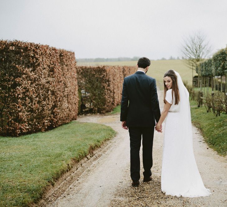 Winter Wedding At Cripps Barn // Images David Jenkins Photography // Bride In Stewart Parvin Dress