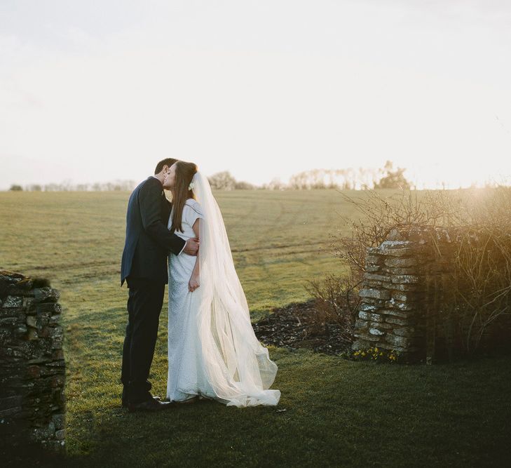 Winter Wedding At Cripps Barn // Images David Jenkins Photography // Bride In Stewart Parvin Dress