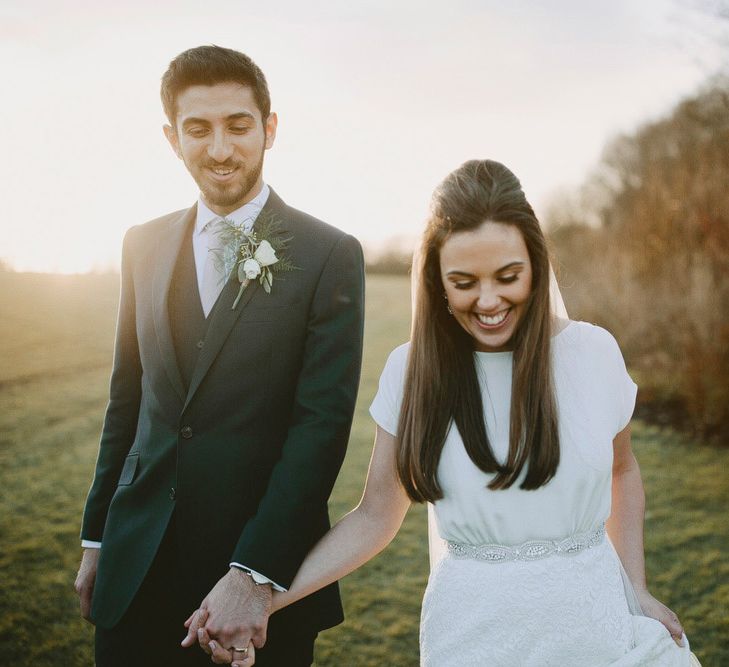 Winter Wedding At Cripps Barn // Images David Jenkins Photography // Bride In Stewart Parvin Dress