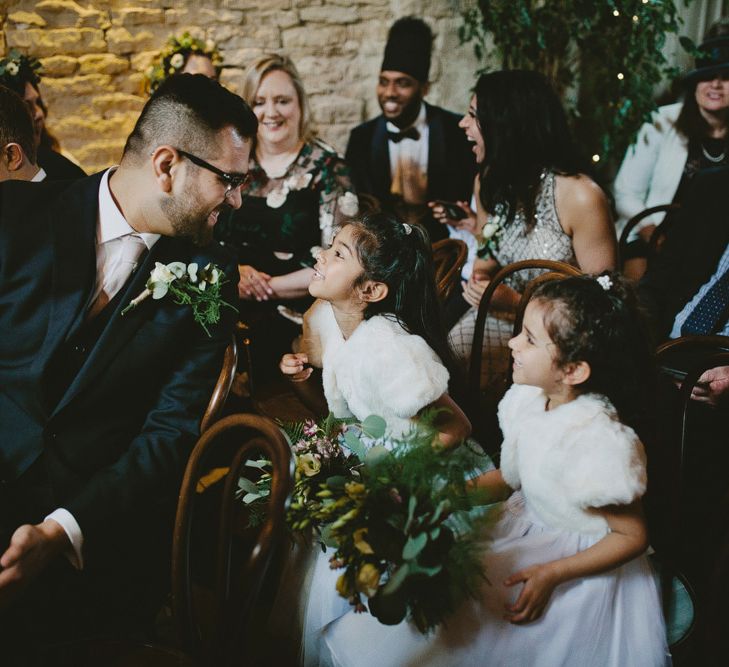 Winter Wedding Outfit For Flower Girls // Image By David Jenkins Photography