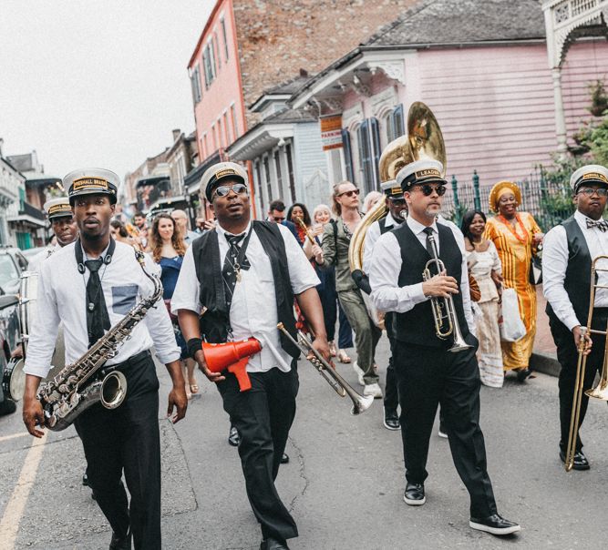 Brass Band Wedding Procession