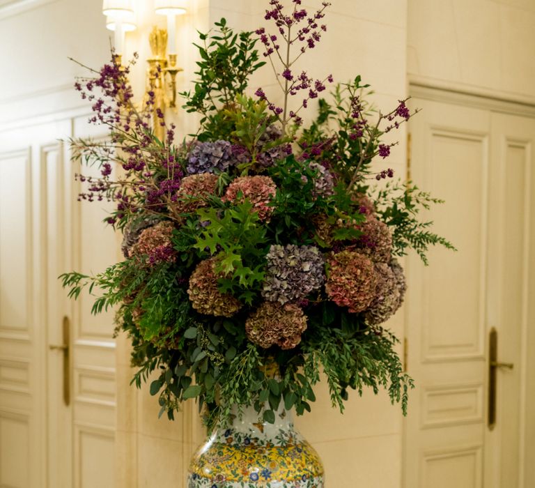 Giant Floral Arrangement with Hydrangea Heads