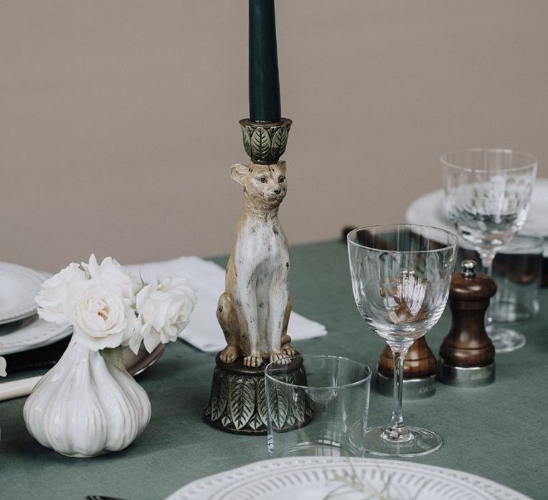 Jungle themed candlestick