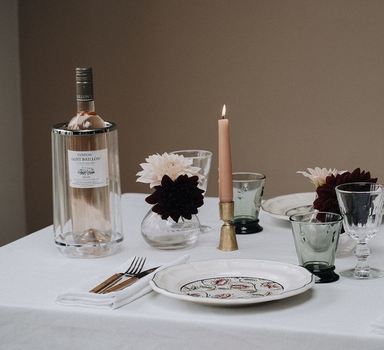 Blush tablescape decor by Chenai and The Wedding Present Co.