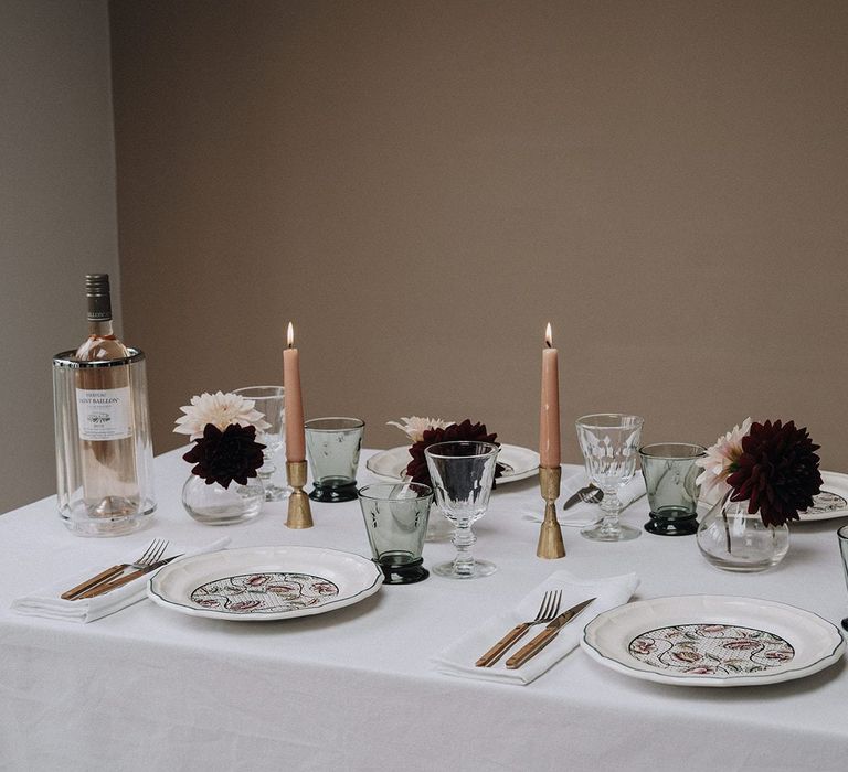 Table styled by Chenai with the Wedding Present Co. gift list items