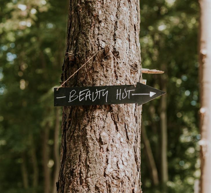 Chalkboard wedding signs