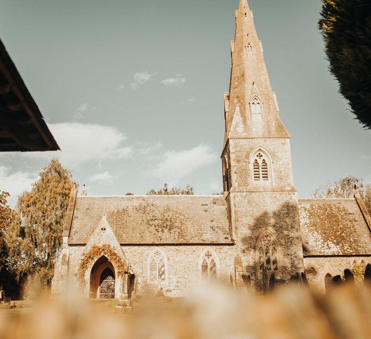 Church wedding ceremony in Devon