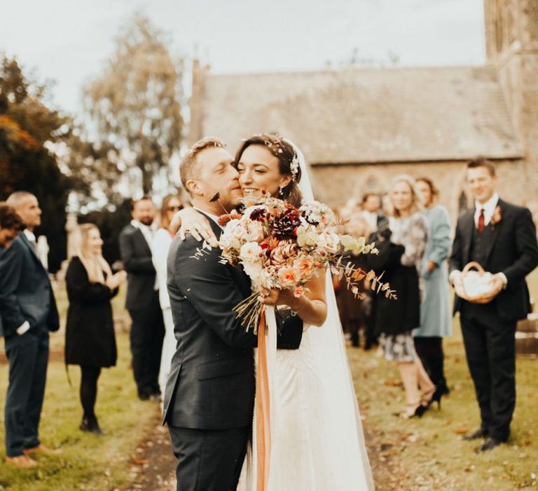 Pretty Autumnal wedding bouquet