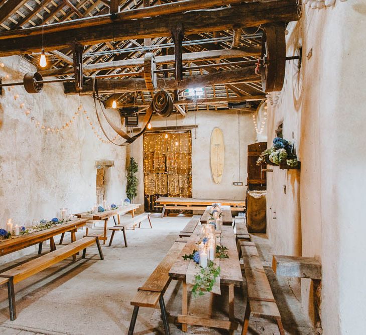 Windout Barn, Exeter, Devon Wedding Reception Decor