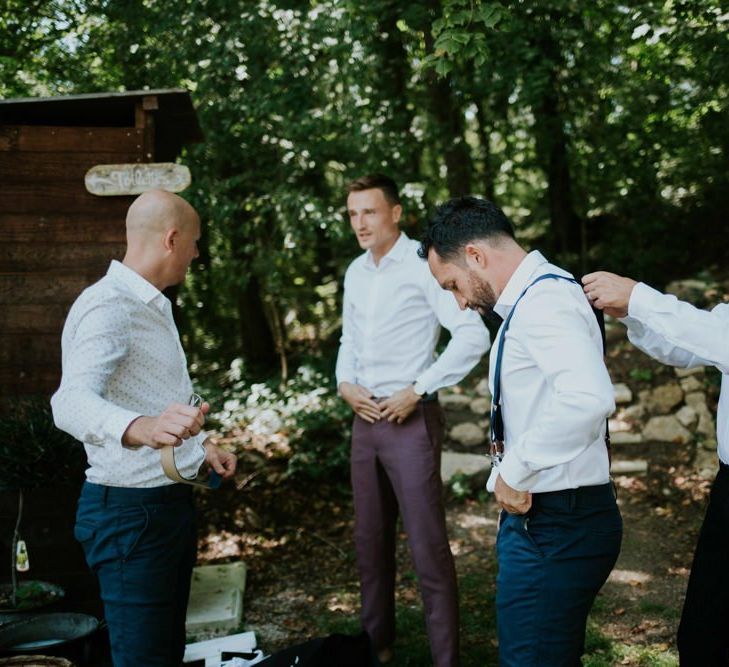 Groom preparations