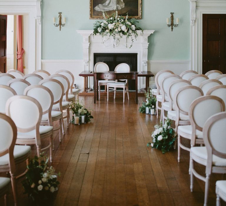 Ceremony set up at Kirtlington Park wedding venue