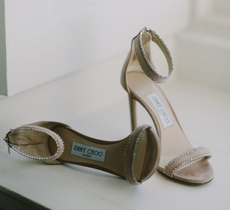 Jimmy Choo embellished wedding shoes