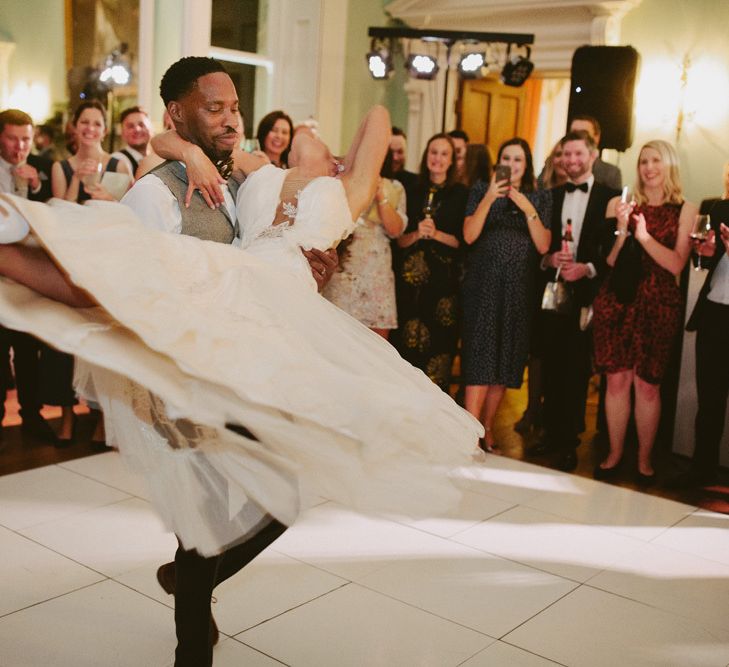 Bride and groom first dance