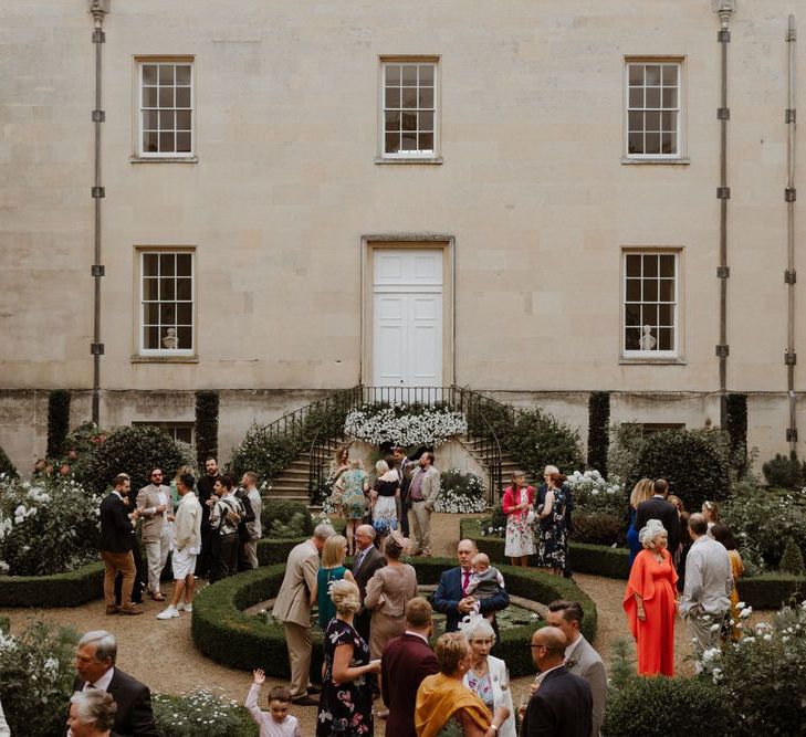 Drinks reception at Syon Park wedding