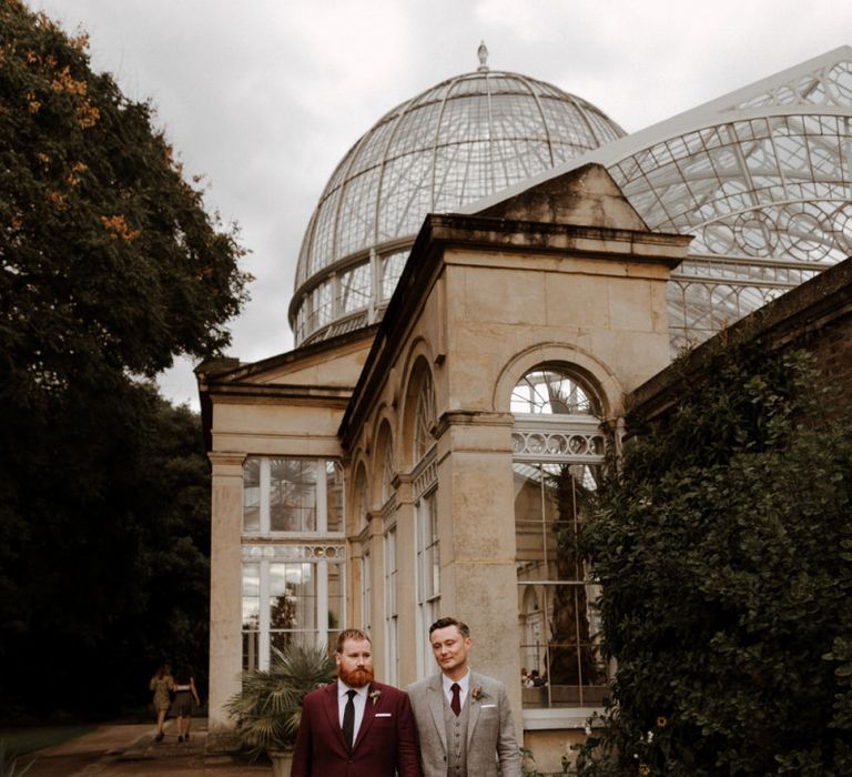 same sex portrait by The Curries at Syon Park wedding