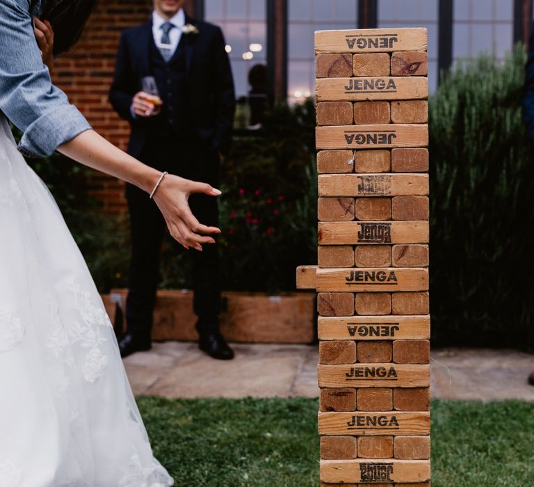 Giant Jenga garden games