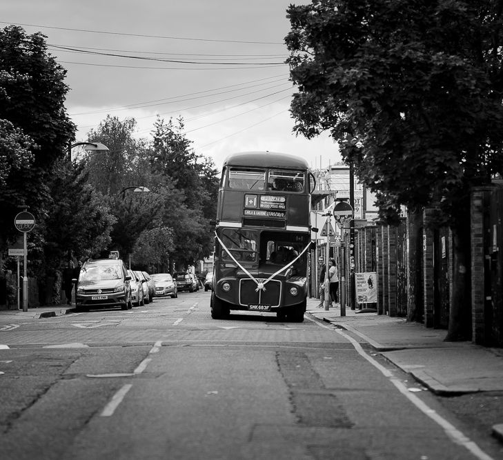 London Route Master Bus Wedding Transport