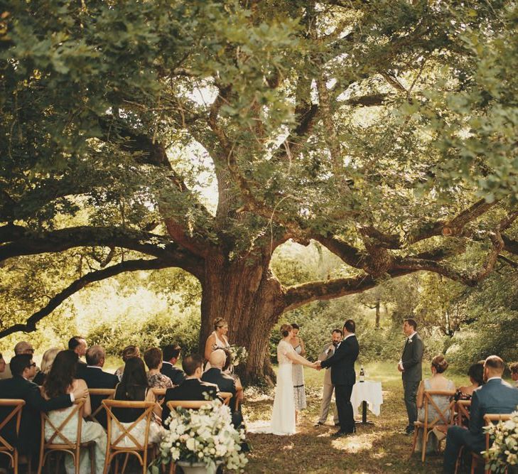 Outdoor wedding ceremony