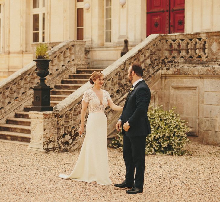 First look at French wedding