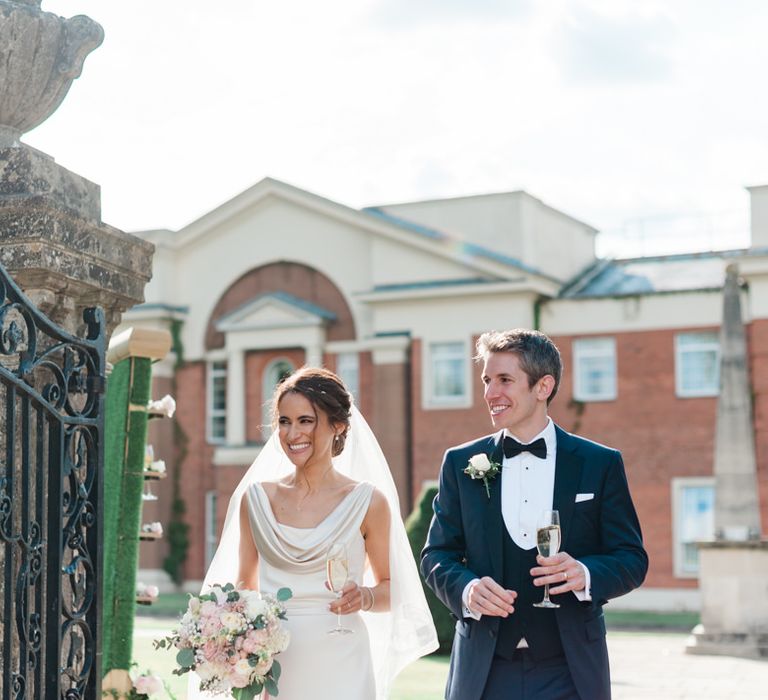 Bride and groom at Four Seasons Hampshire