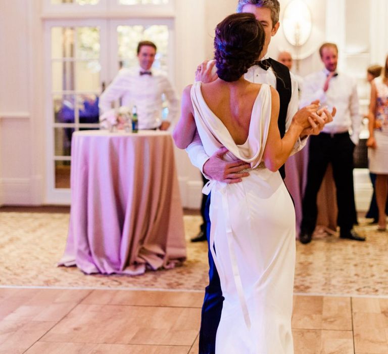 Bride and groom first dance