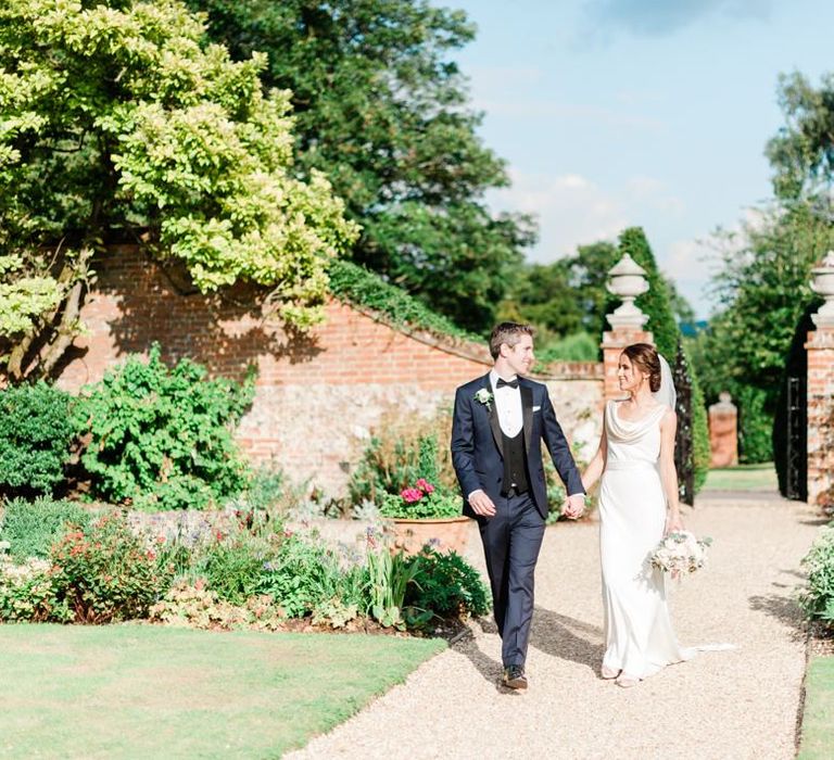 Black tie wedding with groom in tuxedo