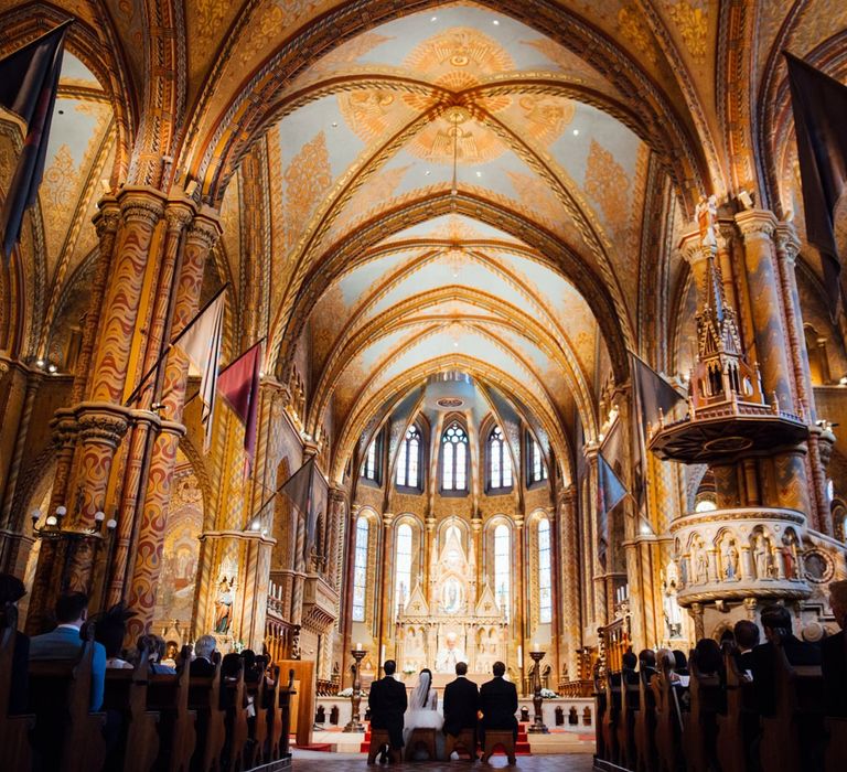 Wedding Ceremony at Matthias Church in Budapest