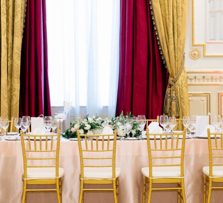 Luxe Gold Wedding Reception Decor