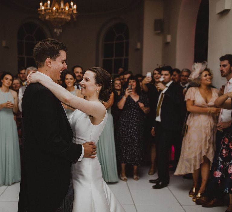 Bride and groom first dance portrait by Photography34