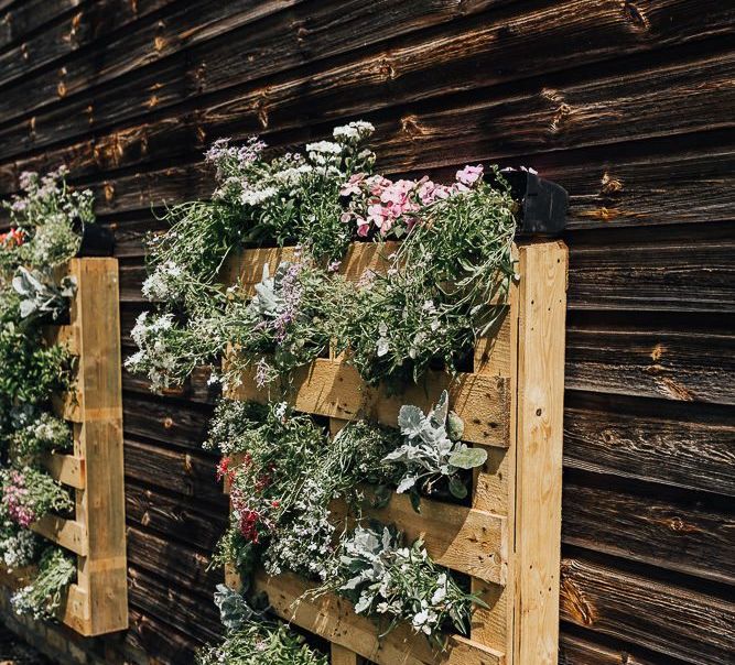 Wedding flower for home tipi wedding