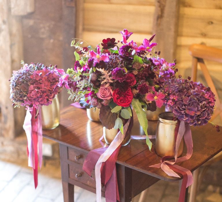 Purple, Plum, Aubergine and Berry Wedding Flowers